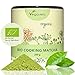 Produktbild BIO Matcha Tee – Cooking Vegavero | 200 g | BIO Qualität | Smoothies – Shakes – Matcha Latte | Hochwertige Aroma-Schutzdose | OHNE Zusätze