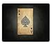 Produktbild Map Ace Black Poker Card Mouse Pads Customized Made to Order Support Ready 9 7/8 Inch (250mm) X 7 7/8 Inch (200mm) X 1/16 Inch (2mm) High Quality Eco Friendly Cloth with Neoprene Rubber Luxlady Mouse Pad Desktop Mousepad Laptop Mousepads Comfortable Computer Mouse Mat Cute Gaming Mouse pad