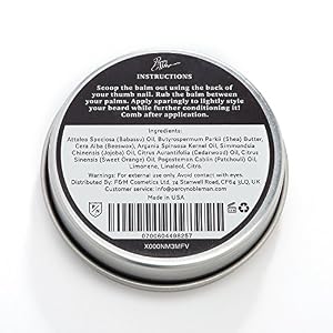 Beard Balm by Percy Nobleman - New all Natural Leave in Conditioner For Men - Image 4