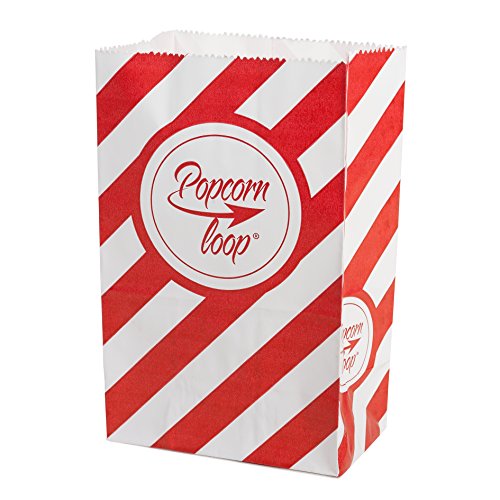 Die Original Popcornloop Popcorntüten 5 x 10er Packungen Insgesamt 50 Stück Material Aus Papier Heimkino Erlebnis - 2