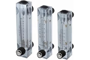 TOPHOMER 0,3 – 3 m³/h, misuratore di flusso del gas, tipo di pannello LZM-15T con valvola di controllo per la misurazione e la regolazione del flusso di gas (filettatura interna 1/4" 1/2" filettatura esterna)