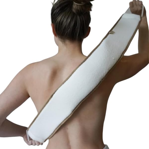 Loofahcrafts Luffa-Gesichtspeelingpads – 2 Stück, Natürlicher ägyptischer Luffa, Waschbar