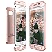 Produktbild CE-Link für Samsung Galaxy S6 Edge Hülle Hardcase 3 in 1 Handyhülle Ultra Dünn Hartschale 360 Grad Full Body Schutz 3 Teilig Styliche Handytasche Backcover Schutzhülle Anti-Kratzer Elegant Stoßfest Hart PC Skin Rückdeckel Glatte Rückseite Bumper - Rosegold