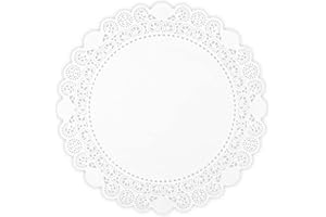 ‎HYPAFOL Hypafol Tortenspitzen 100 Stück | Rund | Spitzendeckchen für Kuchen, Torte, Snacks | Plattenunterlage aus Papier | Ideal für Gastronomie, Hochzeiten, Geburtstagsfeiern oder Catering (Ø 36 cm)