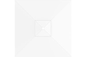 paramondo Tela de Recambio para Sombrilla Parasol Interpara Cuadrada 3x3m, incl. Air Vent, Lavable, Blanco