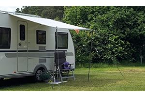 Isabella Isabella Shadow 360 Sun Canopy AWNING White Modern 7.87'x6.56' Polyester Canopy