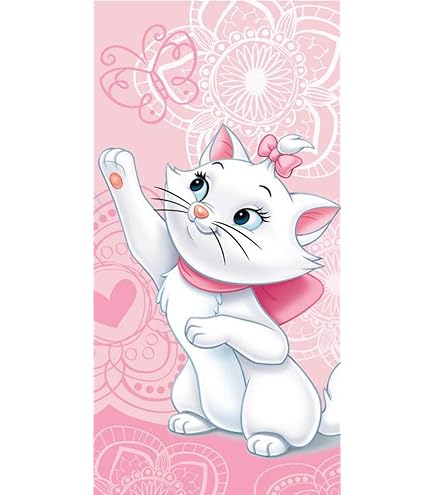Accappatoio Neonato 6-12 Mesi The Aristocats Marie Poncho Con