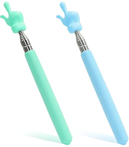 Retractable Finger Pointer Stick For Classroom,Mini Extendable Hand Pointer Finger Pointer Stick Whiteboard Pointer Elementary School Teacher Classroom G - View #6