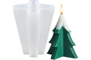 CAKEFLY Silicone Christmas Tree Moulds Christmas Tree Mould for Resin Xmas Mould Christmas Candle Making Mould