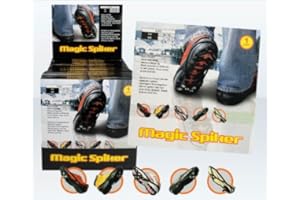 Magic Spiker Ice Grippers - Excellent Traction on Ice & Snow.Anti-Slip. UK Sizes 3-7.5