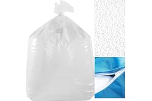 LiveDeco - 100 L Ricarica Perle di Polistirolo Nuove, Certificate M1 ANTI-FUOCO, Per Pouf Gigante BiG52