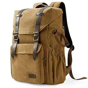 Camera Backpack, BAGSMART Camera Bag Anti-Theft DSLR SLR Canvas Backpack Fit up to 15