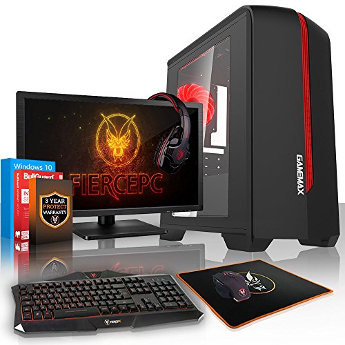 Fierce ULTRA SCHNELLE Zweikern Familie Gaming PC - Windows 10 - 3.9GHz AMD A-Series A4-6300 - Gaming, Büro, Familie PC - (WIFI, 8GB RAM, 1TB Festplatte, R7 Serie Grafik) - 220830