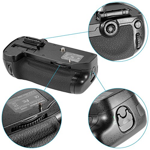 Neewer Poign  e d alimentation batterie multifonction girff battery Grip pour Nikon D600  D610  Reflex DSLR appareil photo  compatible avec EN-EL15  Batterie de rechange de MB-D14  Batterie Ou 6  x AA batterie