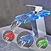 Produktbild Auralum® RGB Messing und Glas LED Wasserhahn Waschtisch Spüle Waschtischarmatur Armatur für Bad Badenzimmer Waschbecken (Typ B)