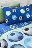 Catherine Lansfield Kids Football Single Duvet Set - Blue