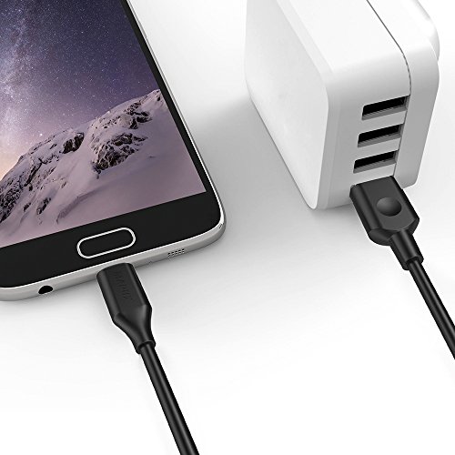 Micro USB Kabel MAPUX Ladekabel Datenkabel aus Solide Stecker (180cm) für Samsung, Huawei, LG, Sony, Motorola, HTC, Nokia, Google Nexus und andere Android Geräte (Schwarz) - 3