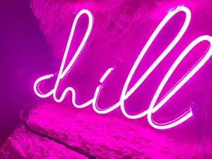 Chill Neon (8x18 inches) Neon Sign/Lights Neon LED Light, Decorative Light for Room, Bedroom, Party and Bar