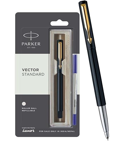 Parker Vector Standard Roller Ball Pen, Blue, 1 Count (Pack of 1