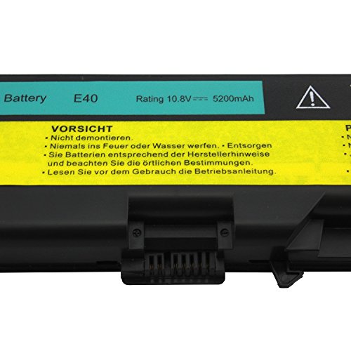 DTK® Ultra Hochleistung Notebook Laptop Batterie Li-ion Akku für Lenovo Ibm Thinkpad Sl410 Sl410k Sl510 T410 T410i T420 T510 T510i T520 E40 E50 E420 E520 Series laptop Battery, Thinkpad W510 W520 notebook battery - 8