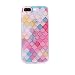 Produktbild Chreey iPhone 7 Plus Hülle, Glitzer Handyhülle Niedlich Mode Süß Temperament Muster Weiche TPU Silikonhülle Skin Case Ultra Dünn Kratzfest Hülle Backcover [Rosa Gitter]