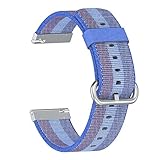 99native Leichte Nylon verstellbare Ersatz-Armband Sport-Armband für Fitbit Versa (A)
