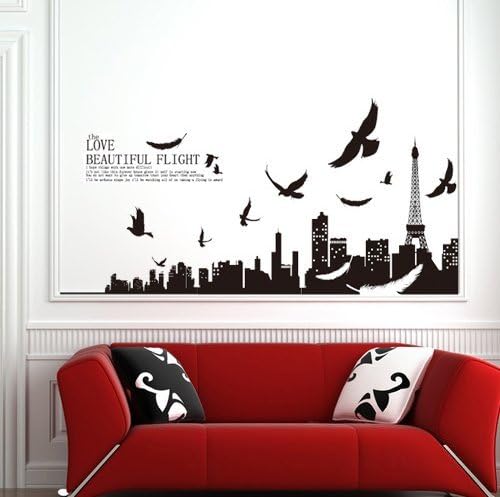 1 X Hotportgift Paris Eiffel Tower Wall Sticker Decor Decals Art Mutural Removable by HPG