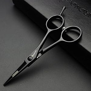 4.5 inch barber scissors sharp 440c salon professional hairdresser hair cut with hair trim thinning 13cm - Image 3