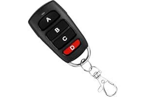 AOUZOVLI Fernbedienung Garagentor 433.92MHz Klonen Universal,433 Mhz Garagentoröffner Fernbedienung mit Schlüsselanhänger,für Autos,Garagentore,Tore,Rollladenschalter