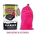 BubbleBum Portable and Inflatable Car Booster Seat (Neon Pink)