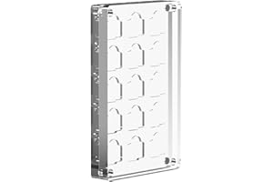 AODUKE 15 Slots Transparent Closure TF Card Holder Micro SD Card Case, Micro SD TF Card Bamboo Storage box manager, TF Storage rack-15TF