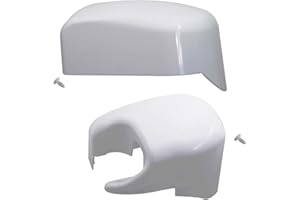 cantondz Awning End Caps Cover 98655-014 Compatible with Fiamma F45i Motorhome Caravan Left/Right Awning Corner Covers White