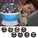 Produktbild Sternenhimmel Projektor, Led Nachtlicht, Projektor Lampe, 360° Grad Rotation LED Kinderlampe Nachtlampe Schlafzimmer Nachtlicht, Kinder (8 Licht Modus) - Blau