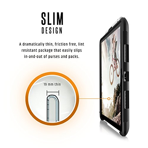 Urban Armor Gear Metropolis Schutzhülle nach US-Militärstandard für Apple 10,5″ iPad Pro (2017) – rot [Verstärkte Ecken | Wake/Sleep | Sturzfest | Antistatisch Standfunktion] – IPDP10.5-E-MG - 3