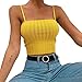 Produktbild TUDUZ Damen T-Shirt Armelloses Top, Frauen Verstellbare Schultergurte Neckholder Leibchen Crop Top