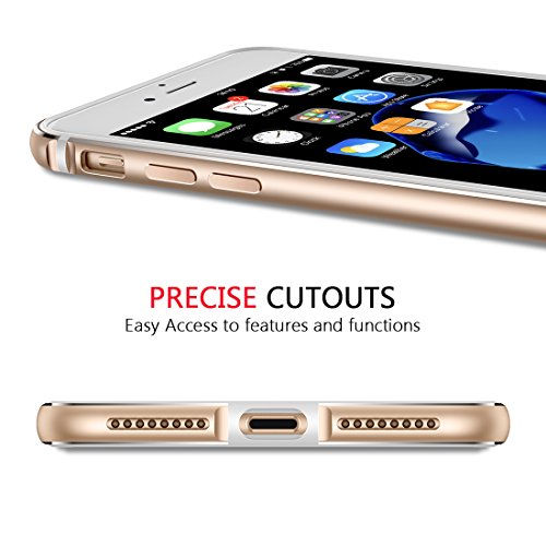 Humixx iPhone 8 Funda  iPhone 7 Funda   Frame  Marco de Dise  o Minimalistic con Silicona Interior y Parachoques de Metal Proteccion Ligero Cubierta para iPhone 7 8 Extre Series 