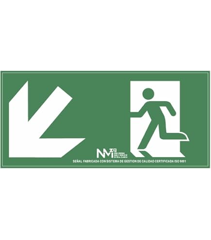 cartello luminescente uscita di emergenza per portatori di handicap