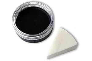 KING OF HALLOWEEN.DE Maquillage aqua de qualité supérieure avec éponge pour les fêtes d'enfants Fêtes à thème Halloween carnaval vampires zombies clowns Le Noir