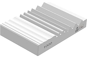 DDF iohEF Holzschnitzerei Schärfer, 1000 Körnung Schleifstein mit Rillen Schärfstein für Holzbearbeitung, Holzschnitzwerkzeuge, Meißel und Dorn