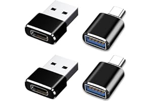 AZUXREZA Adattatore USB C a USB, Adattatore USB Tipo C a USB 3.0, Adattatore USB Tipo C Femmina a USB OTG Telefono 13/12/11/X/XS/XR/8/MacBook/Pad,Samsung Galaxy,Dell,XPS,Laptop,Monitor e