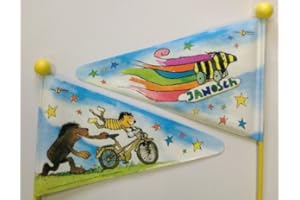 BIKE FASHION Fahrradwimpel Sicherheitswimpel Janosch