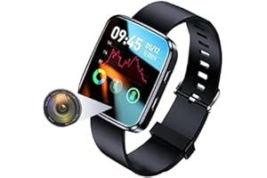 LEMOVOZ 64GB Reloj con Camara Pulsera Camara Espia Reloj 1280 * 720P Mini Video Cámara Grabación de Video con Audio para Interiores y Exteriores