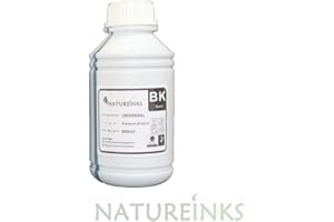 500ml Universal Premium Black dye Refill Printer Ink Bottles kit for Refillable cartridge or CISS system by Natureinks