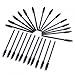 Gleader 100pcs Disposable Eyelash Black Mascara Wand Applicator Brush