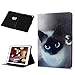 Price comparison product image iPad 9.7 Inch 2018/2017 Case, Premium Stand Folio Cover for New Apple Tablet with Built-in Magnet Auto Wake/Sleep Card Slots Multi-Angle Viewing for Apple iPad 9.7 6th 5th Gen, iPad Air 1 2, Cat Eyes