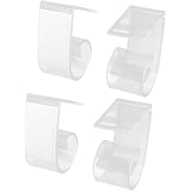 12 Tischdeckenklammern Transparent – Mit Haken & Schlaufen, Für Hochzeiten & Partys, 4,5x2,5x4,5 Cm