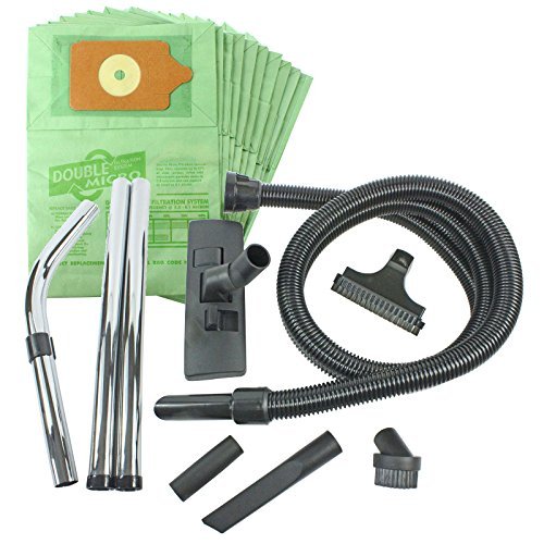Spares2go Complete Wet & Dry 3m Hoover Hose, Rods, Floor & Mini Tool Kit for Numatic Henry Hetty etc Vacuum Cleaners (Includes 10 x Dust Bags)
