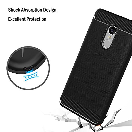 Funda Xiaomi Redmi Note 4   Xiaomi Redmi Note 4X  iVoler Negro S  per TPU Silicona Carcasa Fundas Protectora con Shock- Absorci  n y Dise  o de Fibra de Carbon Para Xiaomi Redmi Note 4   Xiaomi Redmi Note 4X