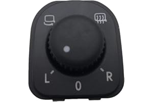 KUNFINE Reemplazo para Interruptor de Espejo retrovisor 1K0 959 565J / 1K0959565J VW/Golf Jetta MK5 Passat B6,si es aplicable