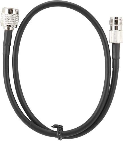 Eonvic GPS-antennekabel zwart TNC naar TNC 90 graden flexibele coaxkabel RG223 voor GNSS/GPS-ontvangers (10M